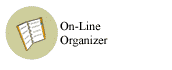 On Line Organizer. Manage your contacts and events through the web
